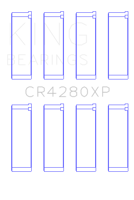 King Subaru WRX/STi EJ20/EJ22/EJ25 48mm Rod (Size STD) Performance Rod Bearing Set - CR4280XP