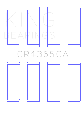 King Engine Bearings Ford ZETec S/Ecoboost1.6 (Size +0.75mm) Connecting Rod Bearing Set - CR4365CA0.75