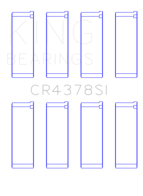 King Engine Bearings Hyundai G4Hc/G4Hg Epsilon/(Size +0.75mm) Connecting Rod Bearing Set - CR4378SI0.75