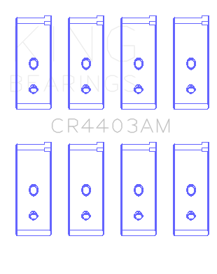 King Austin/MG B-Series (Size 060) Connecting Rod Bearing Set - CR4403AM060