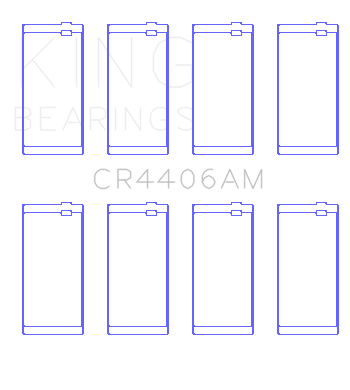 King Volvo B18/B20(Size 020) Connecting Rod Bearing Set - CR4406AM020