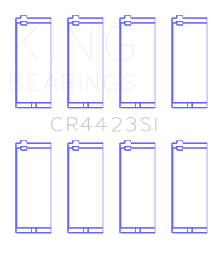 King Engine Bearings Chevrolet 153 OHV Connecting Rod Bearing Set - CR4423SI