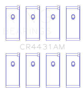 King Nissan (Size 1.0) Rod Bearing Set - CR4431AM1.0