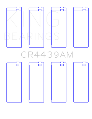 King Engine Bearings BMW M10 (Size +0.25mm) Connecting Rod Bearing Set - CR4439AM0.25