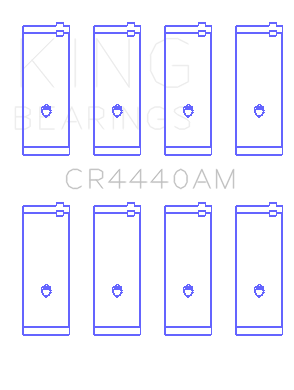 King Engine Bearings Ford 73HM 83HM 85HM Cosworth Yb (Size +0.25mm) Connecting Rod Bearing Set - CR4440AM0.25