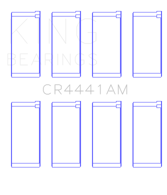 King Austin Apache 1275 GT (Size 0.040) Rod Bearing Set - CR4441AM040