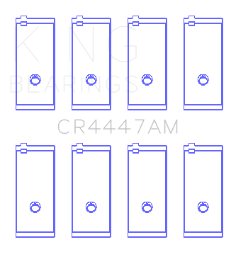 King Toyota Corolla 1600 (Size STD) Connecting Rod Bearing Set - CR4447AM
