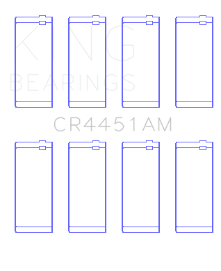 King Engine Bearings Volvo 244/245 Connecting Rod Bearing Set - CR4451AM