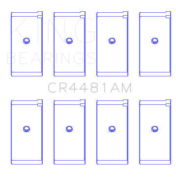 King Engine Bearings Mitsubishi G32/G63 (Size +0.75mm) Connecting Rod Bearing Set - CR4481AM0.75