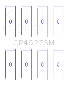 King Engine Bearings VW/Audi CAva/CAxa/Blf/Blg/Bts (Size +0.50mm) Connecting Rod Bearing Set - CR4527SM0.5