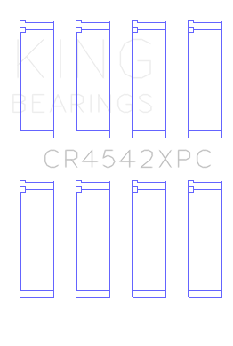 King Honda K-Series pMaxKote Performance Rod Bearing Set - Size STDX - CR4542XPCSTDX