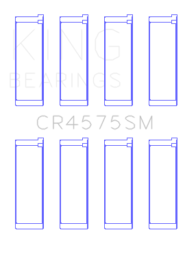 King Hyundai i30 G4FC (Size +.50mm) Connecting Rod Bearing Set - CR4575SM0.5