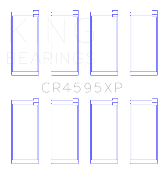 King Alfa Romeo Alfa/Alfetta/Giulia/Sprider/Sport/Sprint (Size STD) Performance Rod Bearing Set - CR4595XP