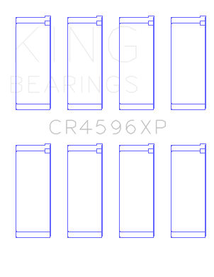 King BMW S14B20/S14B23/S14B25 (Size STD) Performance Rod Bearing Set - CR4596XP