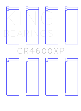 King Mini (BMW) W11B16 Connecting Rod Bearings - Set of 4 Pairs - CR4600XP0.25