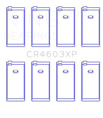 King Peugeot 1.8L EW7J4/XU7JP4 (Size STD) Performance Rod Bearing Set - CR4603XP