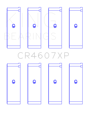 King Mitsubishi 4G94 (Size STDX) Connecting Rod Bearing Set - CR4607XPSTDX