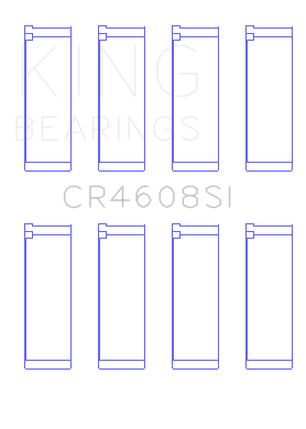 King Toyota 2ZZ-GE (Standard Size) Connecting Rod Bearing Set (Set of 4) - CR4608SI