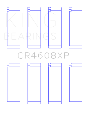 King Toyota 2ZZ-GE Connecting Rod Bearing Set - CR4608XP