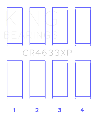 King Peugeot EP6DT / BMW N14B16C (Size +.001mm Undersize) Rod Bearing Set - CR4633XP.026