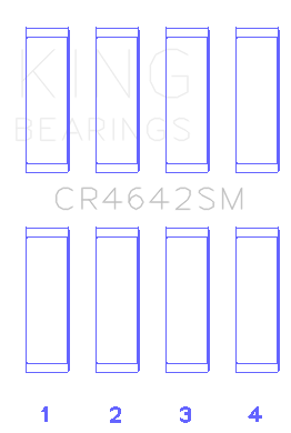King Toyota 1/2NR-FE (Size STD) Rod Bearing Set - CR4642SM