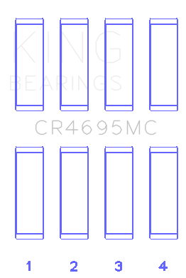 King Ford Ecoboost 2.0L / 2.3L Connecting Rod Bearing Set - CR4695MC
