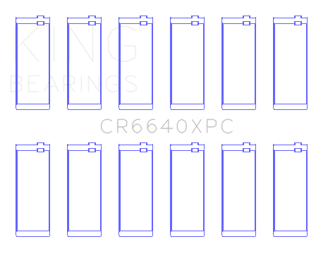 King Engine Bearings BMW M20/M50 2.0L/2.5L/2.7L (Size +.026mm) Connecting Rod Bearing Set - CR6640XPC.026