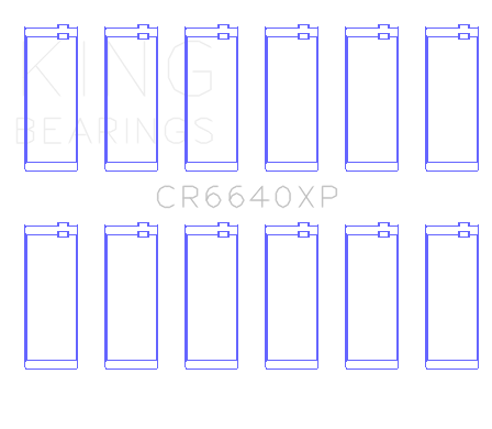 King BMW M20/M50 2.0L/2.5L/2.7L (Size .025) Performance Rod Bearing Set - CR6640XP.026