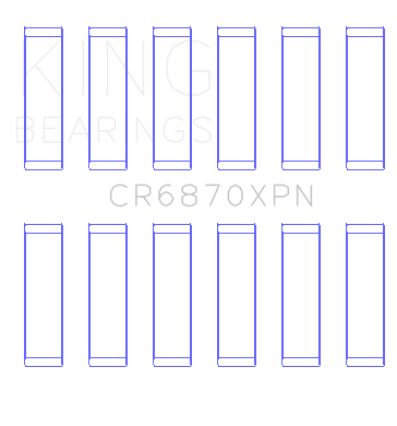 King 09-15 Nissan GT-R VR38DETT (Size STD) Performance Rod Bearing Set - CR6870XPN