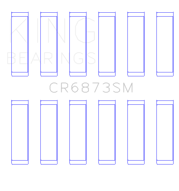 King Toyota 2GR-FE/3GR-FE Connecting Rod Bearing Set - CR6873SM