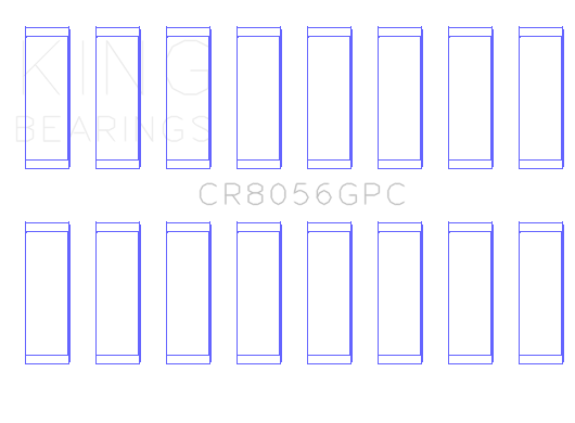 King Ford 6.7 Power Stroke V8 Diesel Connecting Rod Bearing Set - CR8056GPC