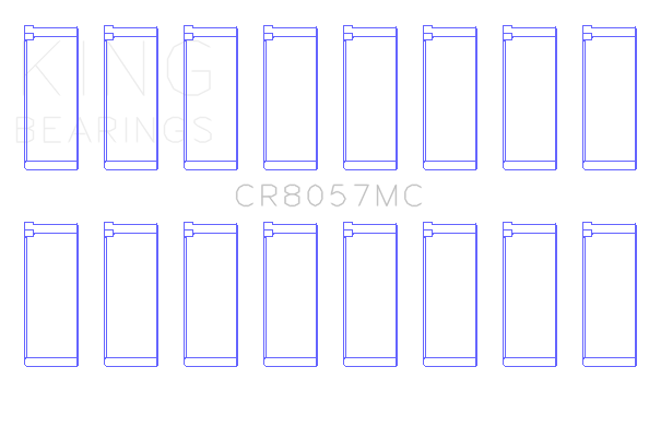 King GM 6.2 - LT1/LT4 GEN V Connecting Rod Bearing Set - CR8057MC030