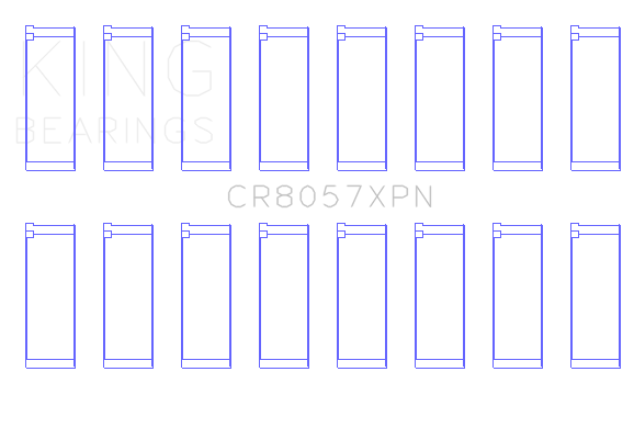 King GM 6.2 - LT1/LT4 GEN V Connecting Rod Bearing Set - CR8057XPN020