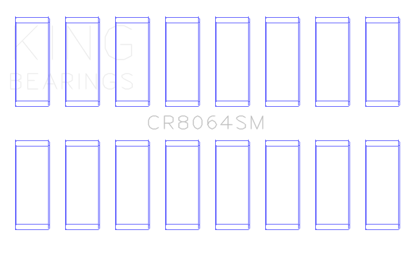 King Ford Godzilla 7.3L Rod Bearing Set - Size STD - CR8064SM