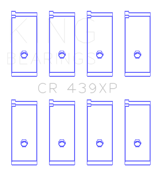 King Acura B17A1/B18A1/B18B1 (Size 0.25mm) Performance Rod Bearing Set - CR439XP0.25