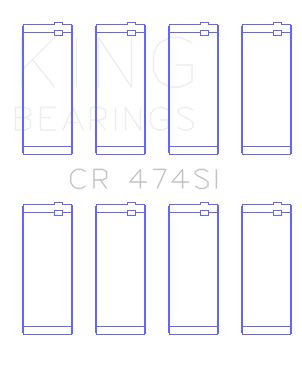 King Isuzu (Size 0.25) Connecting Rod Bearing Set - CR474SI0.25