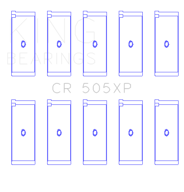 King Audi 2.1L/2.2L 10V/20V 5cyl Turbo (Size STD) Performance Rod Bearing Set - CR505XP