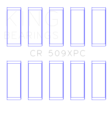 King Engine Bearings Ford St 2.5L Turbo Hyda (Size +0.50mm) Connecting Rod Bearing Set - CR509XPC0.5