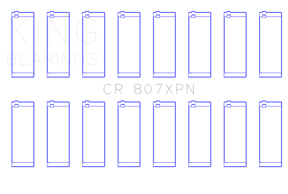 King Chevy LS1/LS6/LS3 Performance Rod Bearing Set - Size STD - CR807XPN