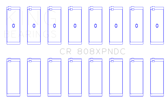 King Chevrolet BBC 369-502 GEN IV/V/VI Connecting Rod Bearing Set - CR808XPNDCSTDX