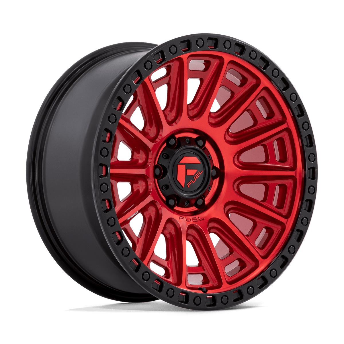 Fuel Off-Road D834 20X9 Candy Red W/ Black Ring 6x139.7 +1mm