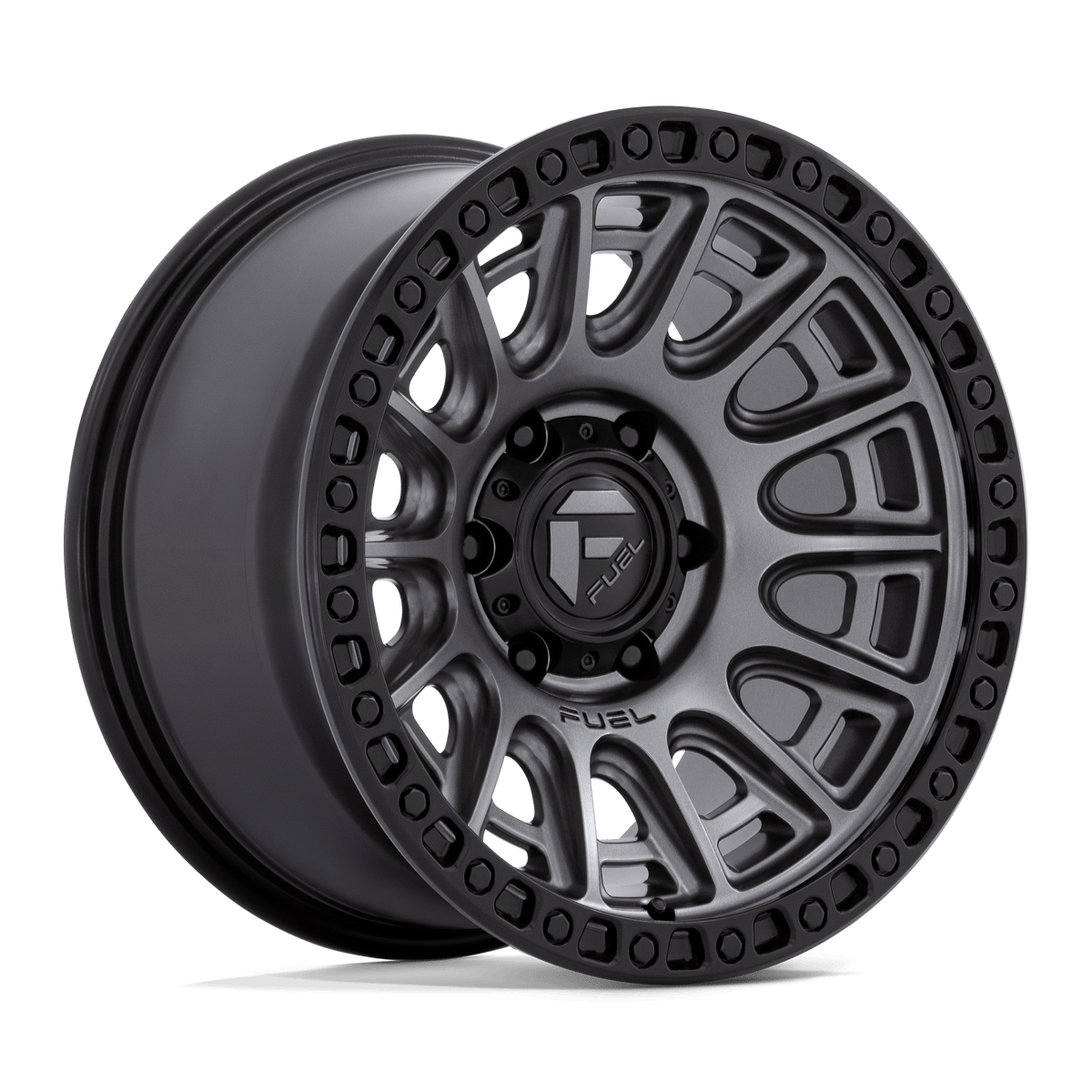 Fuel Off-Road D835 17X8.5 Matte Gunmetal W/ Black Ring 6x135 +25mm