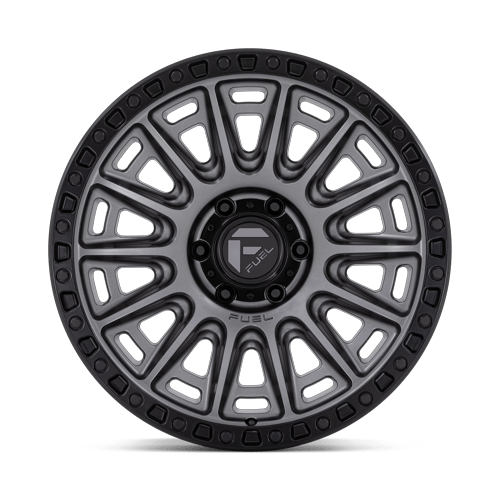 Fuel Off-Road D835 20X9 Matte Gunmetal W/ Black Ring 6x139.7 +1mm