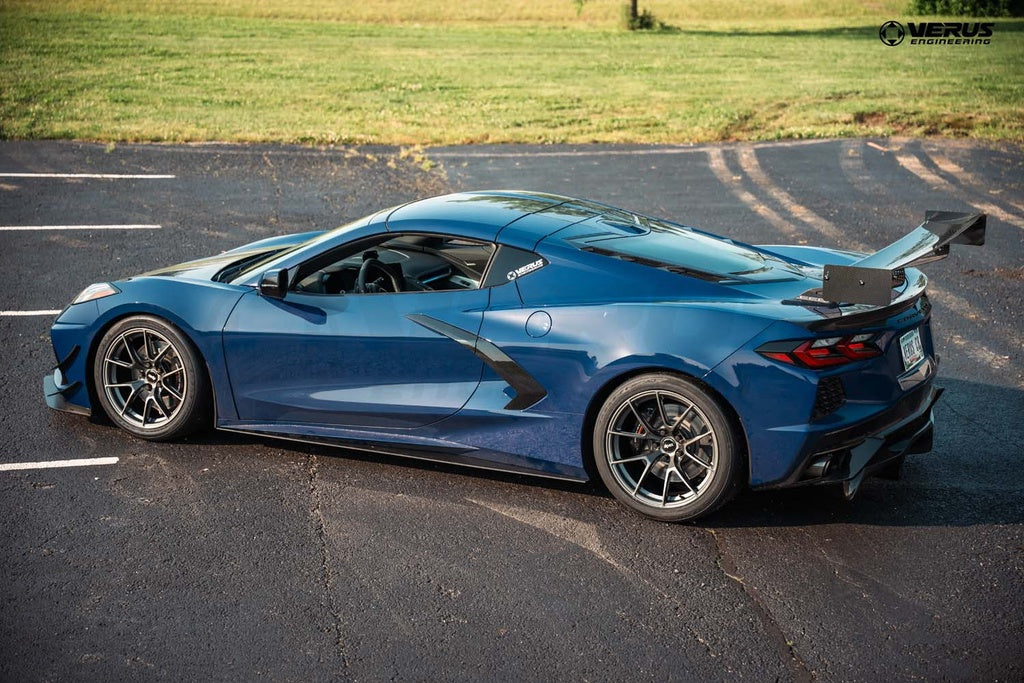 Verus - Carbon Polyweave Side Splitter Kit - Corvette Stingray (C8) - A0313A