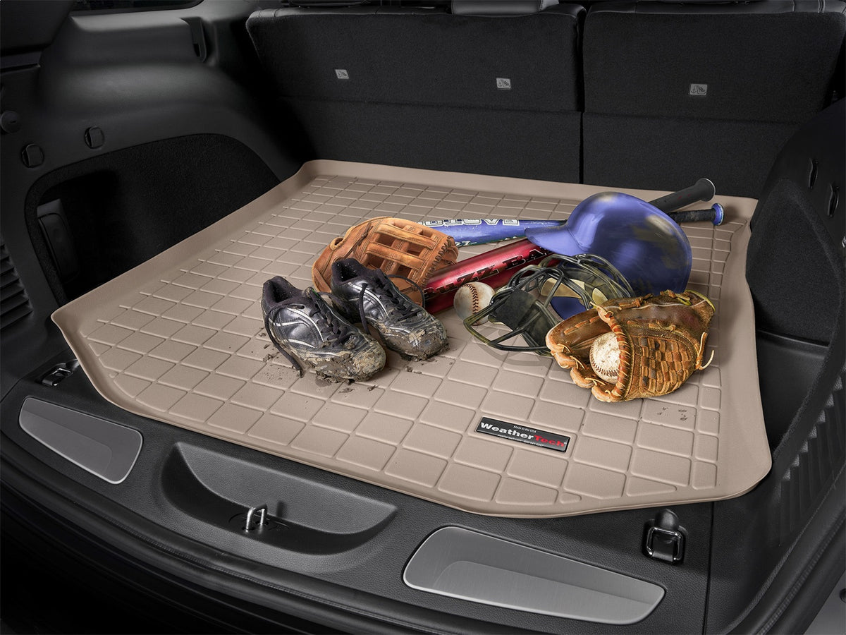 Weathertech - Cargo Liner w/Bumper Protector - Tan Behind 3rd Row Seating 26 Escalade / 25-26 Escalade IQ - 411841SK