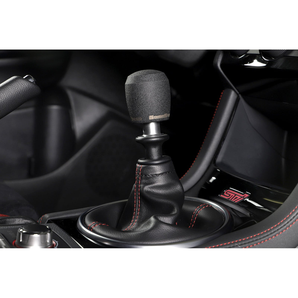 GrimmSpeed Stubby Shift Knob Black Delrin - M12x1.25 - GRM038012