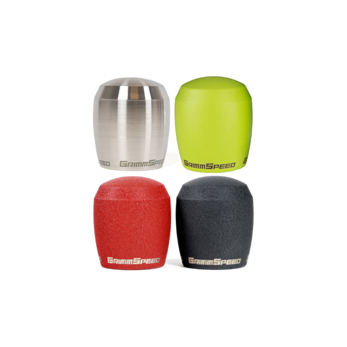 GrimmSpeed Stubby Shift Knob Black Delrin - M12x1.25 - GRM038012