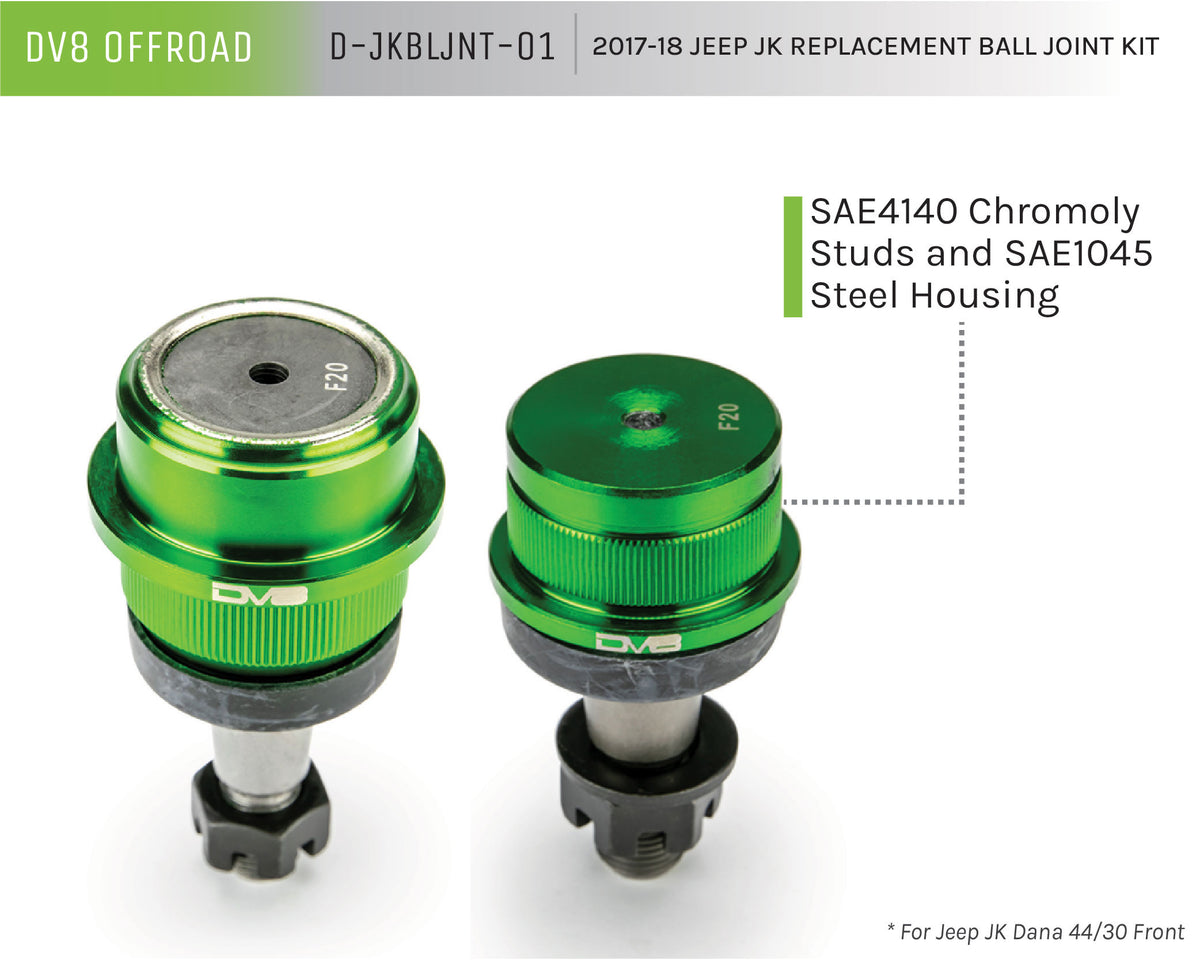 DV8 Offroad - Replacement Ball Joint Kit - D-JKBLJNT-01
