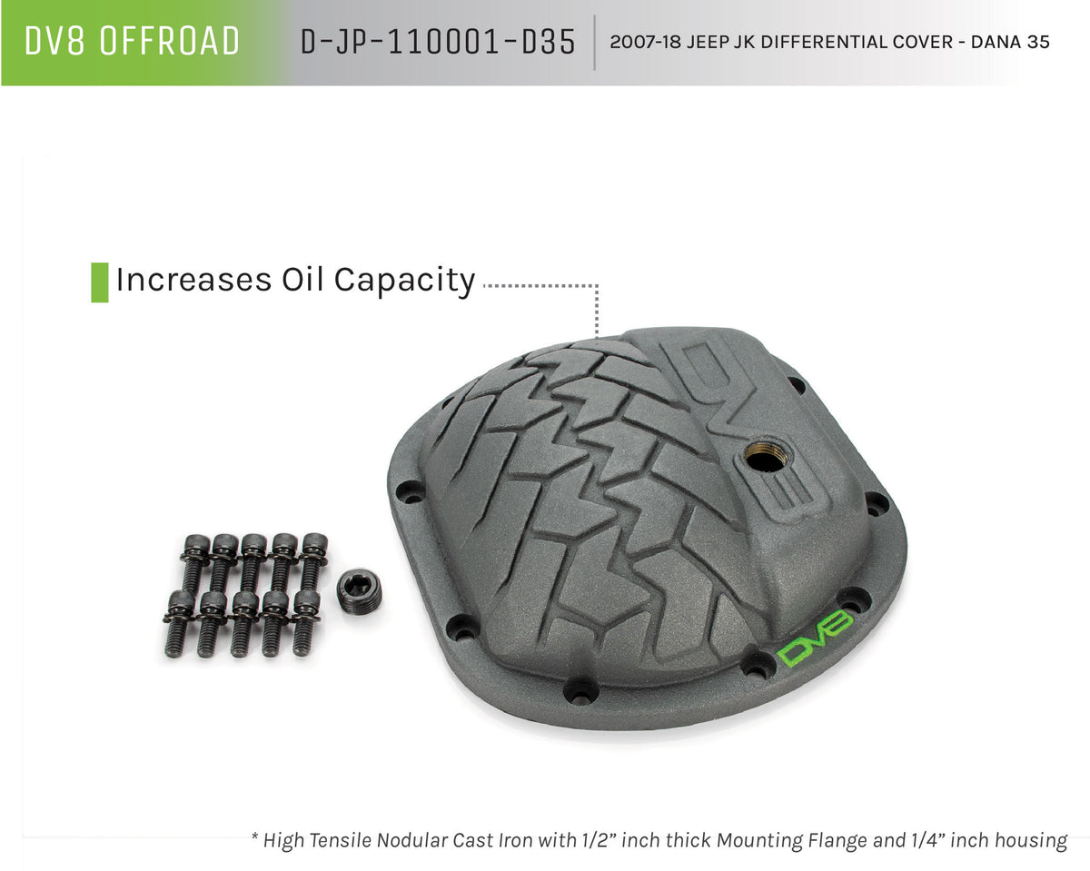 DV8 Offroad - Differential Cover; Dana 35 - D-JP-110001-D35