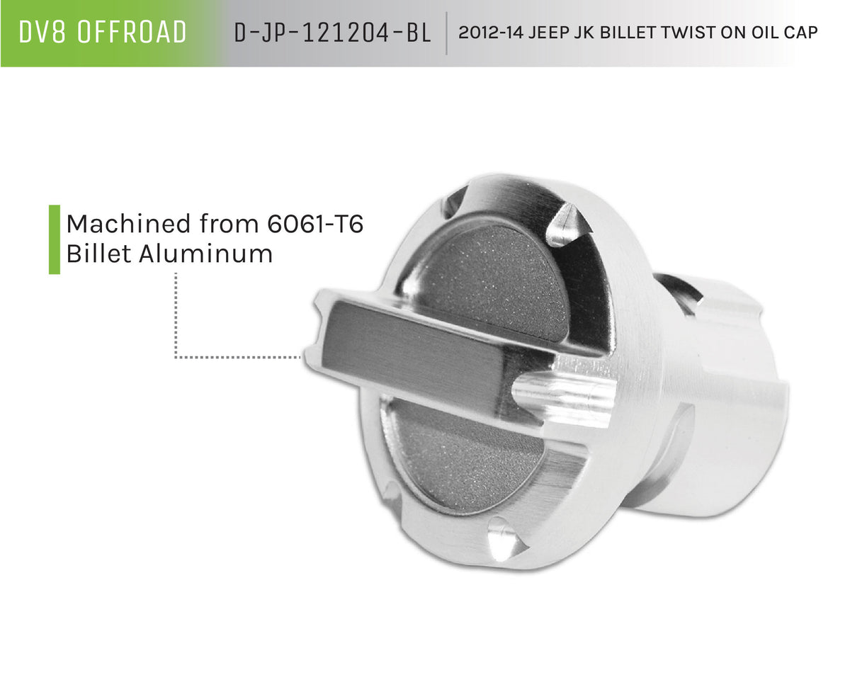 DV8 Offroad - Twist On Oil Cap; Billet - D-JP-121204-BL